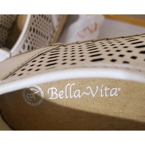 Bella Vita Clementine Leather Slip-on Lace-up oxford flats 12 Narrow New - Picture 4 of 15